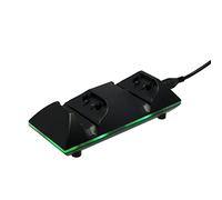 Konix Mythics Station de Charge + 2 Batteries pour manettes Xbox One - Autonomie jusqu'à 20 h - Recharge Rapide - Connexion USB - Noir