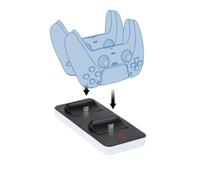 Konix Mythics Support Double Station de Charge pour manettes DualSense PS5 - Noir et Blanc