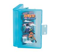 Konix Naruto Shippuden Boîtier de Protection et Transport Cartouches de Jeux Nintendo Switch 2 - Plastique - 24 rangements - Motif Naruto et Sasuke