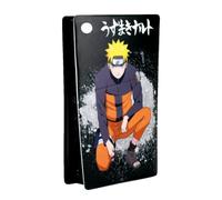 Konix Naruto Shippuden Façade de Protection pour Console PS5 Slim - Silicone - Antichoc - Anti-Rayures - Motif Naruto - Noir