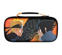 Konix Naruto Shippuden Housse de Protection et Transport Nintendo Switch 2 - Rangement Accessoires et 8 Jeux - Motif Naruto et Sasuke - Noir et Orange