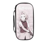 Konix Naruto Shippuden Housse de Protection et Transport pour Consoles Nintendo Switch, Switch Lite et Switch OLED - Rangement 8 Jeux - Motif Sakura