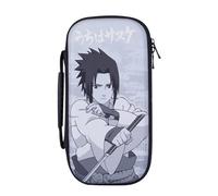 Konix Naruto Shippuden Housse de Protection et Transport pour Consoles Nintendo Switch, Switch Lite et Switch OLED - Rangement 8 Jeux - Motif Sasuke