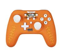 Konix Naruto Shippuden Manette filaire pour Nintendo Switch, Switch 2 et PC - Fonction vibration - Câble 3 m - Motif Naruto - Orange