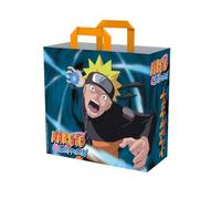 Konix Naruto Shippuden Sac cabas 40 x 45 x 20 cm - Matière recy Blanc - Motif Naruto Rasengan - Bleu