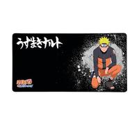 Konix Naruto Shippuden Tapis de Souris Gaming XXL 90 x 46 cm - Base antidérapante en Caoutchouc - Motif Naruto - Noir