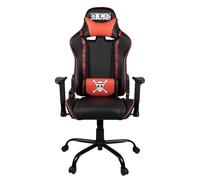 Konix One Piece Chaise de Bureau Gaming - Inclinaison siège 150° - Cuir polyuréthane - Coussin lombaires et cervicaux réglable - Appui-tête - Noir