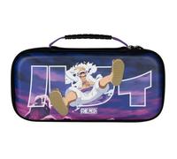 Konix One Piece Housse de Protection et Transport Nintendo Switch 2 - Rangement Accessoires - 8 Compartiments Jeux - Motif Luffy Gear 5 - Violet