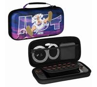 Konix One Piece Housse de Protection et Transport Nintendo Switch 2 - Rangement Accessoires - 8 Compartiments Jeux - Motif Luffy Gear 5 - Violet