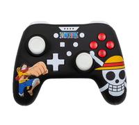 Konix One Piece Manette filaire pour Nintendo Switch, Switch 2 et PC - Fonction vibration - Câble 3 m - Motif Luffy - Noir