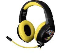 Konix Pac-Man Casque Gaming Filaire PC, PS4, PS5, Switch, Xbox One et Series X|S - Microphone 45° - Câble 1,5 m - Prise Jack 3,5 mm - Noir et Jaune