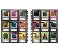 Konix Pack de 10 feuilles de classeur avec 9 pochettes pour jeux de cartes à collectionner - Compatible Magic The Gathering, Pokémon, Yu-Gi-Oh! - Noir