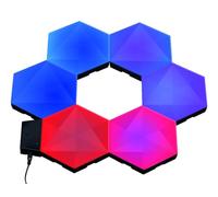 Konix Pack d'éclairage gaming LED Inferno 13,2 x 15,1 cm - Illumination RGBIC - Synchronisation musicale - Compatible Smart Home Alexa et Google Home