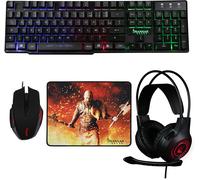 Konix Pack gaming Drakkar Rogue – Casque, Clavier AZERTY 105 touches, Souris, Tapis Viking