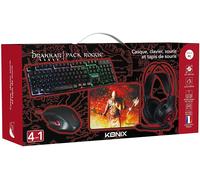 Konix Pack gaming Drakkar Rogue – Casque, Clavier AZERTY 105 touches, Souris, Tapis Viking
