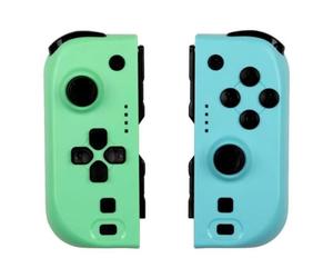 Konix Paire de manettes Joypads pour Nintendo Switch et Switch OLED - Compatible Nintendo Switch 2 - Autonomie 8 h - Fonction vibration - Vert et bleu