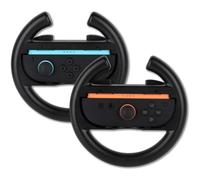 Konix Interactive Paire de volants de course pour Joy-Con Nintendo Switch 2 – Plastique – Noir