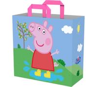 Konix Peppa Pig Sac cabas - Taille M 40 x 45 x 20 cm - Matière recy Bleu et vert