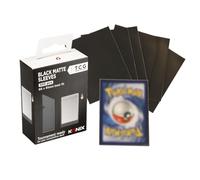 Konix Protège-cartes Black Matte Sleeves 66 x 91 mm pour compétition - 100 pochettes - Compatible Magic The Gathering, Pokémon - Plastique - Noir
