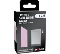 Konix Protège-cartes Lavender Matte Sleeves 66 x 91 mm pour compétition - 100 pochettes - Compatible Magic The Gathering, Pokémon - Rose lavande