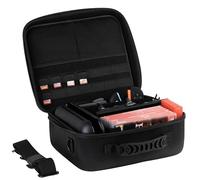 Konix Sacoche de Protection et Transport Big Carry Case Console Nintendo Switch 2 - Filets Rangement Accessoires - 14 Compartiments Jeux - Noir