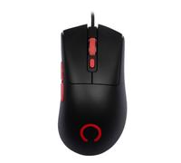 Konix Souris Gaming Filaire Warlock Ultra légère 61 g pour PC - 6 Niveaux DPI - Vitesse 150 cm/s - Accélération 20 g - Câble tressé - Noir