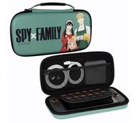 Konix Spy x Family Housse de Protection et Transport Nintendo Switch 2 - Rangement Accessoires - 8 Compartiments Jeux - Motif Famille Forger - Vert