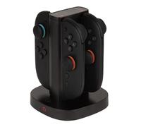 Konix Station de rechargement pour 2 Paires de manettes Joy-Con Nintendo Switch 2 - Indicateur de Charge LED - Connexion USB Type A - Noir