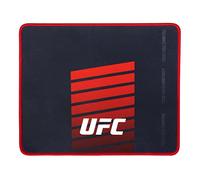 Konix UFC Tapis de Souris Gaming 32 x 27 cm - Surface en Silicone 3D Ultra Fine - Base antidérapante en Caoutchouc - Noir et Rouge