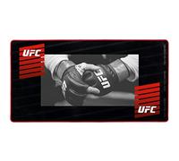 Konix UFC Tapis de Souris Gaming XXL 90 x 46 cm - Base antidérapante en Caoutchouc - Noir et Rouge