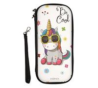 Konix Unik Housse étui de Protection et Transport pour Console Nintendo Switch - Rangement 8 Jeux - Motif Be Cool Licorne