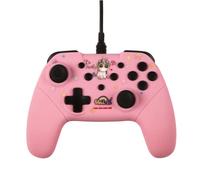 Konix Unik Manette filaire pour Nintendo Switch, Switch 2 et PC - Câble 3 m - Motif Be Funky, licorne - Rose
