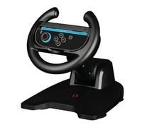 Konix Volant Racing Wheel pour manette Joy-Con Nintendo Switch 2 - Compatible Mario Kart World - Fixation ventouse - Noir