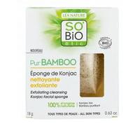 Konjac Éponge exfoliante pour tout type de peau PurBamboo SO BiO étic 18 g