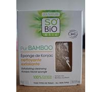 Konjac Éponge exfoliante pour tout type de peau PurBamboo SO BiO étic 18 g