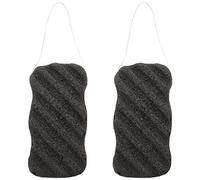 Konjac Set D'ÉPonge avec Charbon de Activé - ÉPonge de Nettoyage en Profondeur Corps Et Faciales pour Soins de la Peau