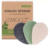 Konjac Visage Eponge Gouttelettes Konjac éponge Naturelle Activated Charbon de Bambou Nettoyant Visage Avec les Outils de Massage Femmes et les Hommes pour Sensitive Body