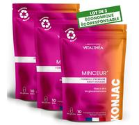 KONJAC x3 sachets | Actif 100% naturel | Effet Satiété, Ligne & Transit - à consommer dans le cadre d’un régime hypocalorique | Fabrication France