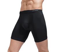 KonJim Short de course à pied pour homme - Léger - Pour entraînement de yoga et de gym - Collants secs - Sous-vêtements d'entraînement actifs - Short de compression élastique, Noir , XXXXXL