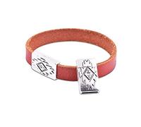 Konmay 5 jeux 10.0 X 2.0 mm Glue-in support magnétique fermoirs Bijoux pour la confection de bracelet Antique Silver