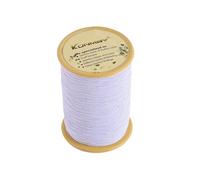 KONMAY 500 mètres de fil élastique à coudre blanc 0,5 mm pour déchiqueter, smocker, rassembler des étiquettes