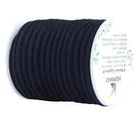 KONMAY Cordon extensible en polyester élasthanne, 18 m x 5 mm, doux, fin, cousu pour la fabrication de bijoux, la couture et les travaux manuels