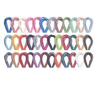 KONMAY Cordon Rond en Cuir véritable - 46 m - 10 Couleurs - 1,5 mm