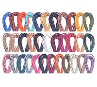 KONMAY Cordon Rond en Cuir véritable - 46 m - 10 Couleurs - 2,0mm