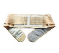 KONMED Ceinture de massage auto-chauffante à la tourmaline pour la taille, le dos, anti-fatigue, soulagement de la douleur et des maladies - Massage magnétique lointain (L, Beige)