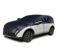 Konnfeir Demi Housse de Voiture Hiver été Voiture Extérieure Demi Couverture Imperméable Auto pour étanche à la poussière Universel Matériau Polyester 210D avec Coton (SUV)