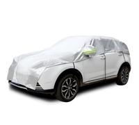 Konnfeir Demi Housse de Voiture Hiver été Voiture Extérieure Demi Couverture Imperméable Auto pour étanche à la poussière Universel Matériau Polyester 210D avec Coton (SUV)