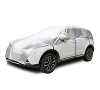 Konnfeir Demi Housse de Voiture Toutes Saisons Voiture Extérieure Demi Couverture Imperméable Auto pour étanche à la poussière Universel Tissu Oxford 210D (À Hayon)