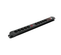 Konni Multiprise 10 Prises Avec Protection Multiprise professionnelle 10 sorties avec protection surtension et interrupteur lumineux, idéale pour
