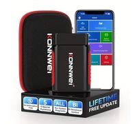 KONNWEI KDIAG Scanner OBD2 Bluetooth 5.2, Diagnostic Auto Complet Tous Systèmes, Lecteur Codes Moteur & Reset, Outil Entretien Véhicule, Test Smog/Émissions, Compatible iOS/Android